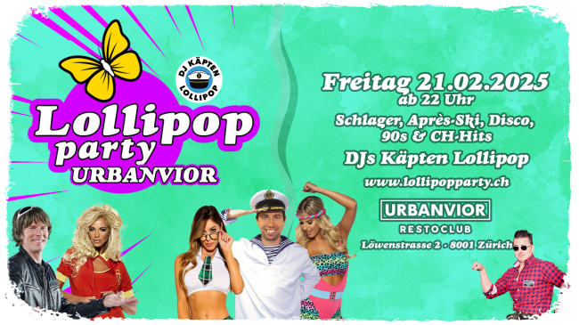 Lollipop Party on Tour im URBANVIOR Zürich